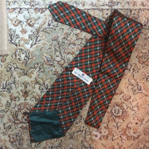 Vintage 1968 THE MAN’S SHOP JAMAICA 🇯🇲 Silk Tie Rasta Italy Made - Picture 6 of 16